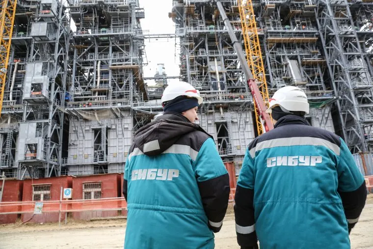 Строительство второй очереди завода СИБУР. Тобольск