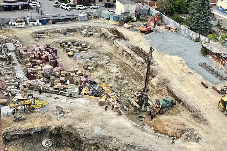 Стройка Госдепа Колесникова. Челябинск