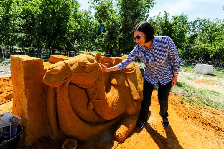 Фестиваль песочной скульптуры, посвященный 285-летию Челябинска. Челябинск 