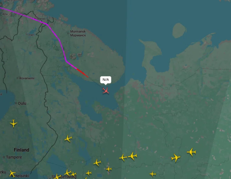 Американские самолет пересек воздушное пространство России