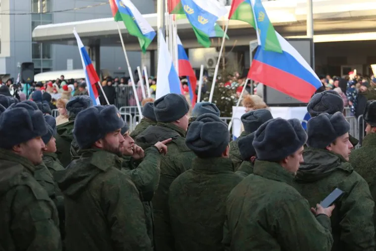 Отправка мобилизованных. Тюмень