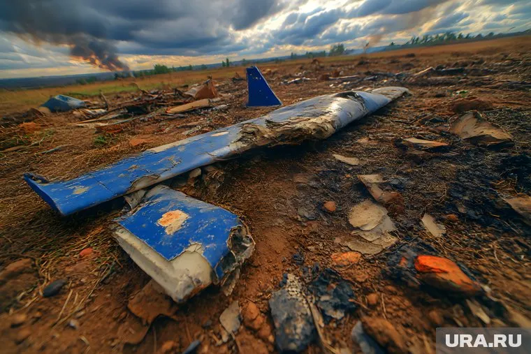 Обломки украинского БПЛА упали во двор частного дома в Рязанской области