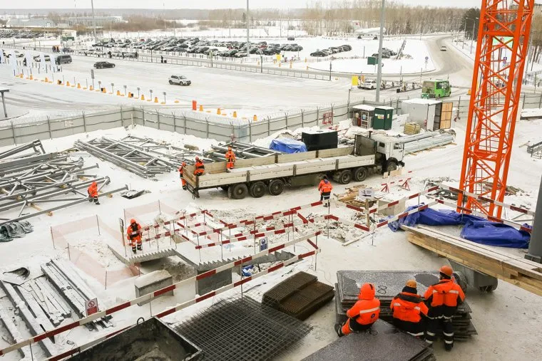 Реконструкция аэропорта Рощино. Тюмень