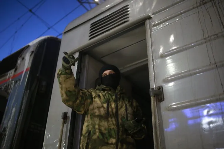 Отправка мобилизованных. Тюмень 