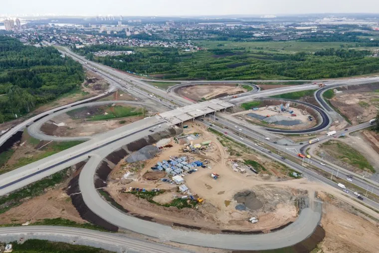 Строительство ЕКАД. Екатеринбург