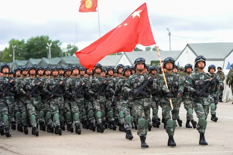 Торжественное открытие совместного военного антитеррористического командно-штабного учения вооруженных сил государств – членов ШОС «Мирная миссия – 2018». Челябинская область, Чебаркульский район