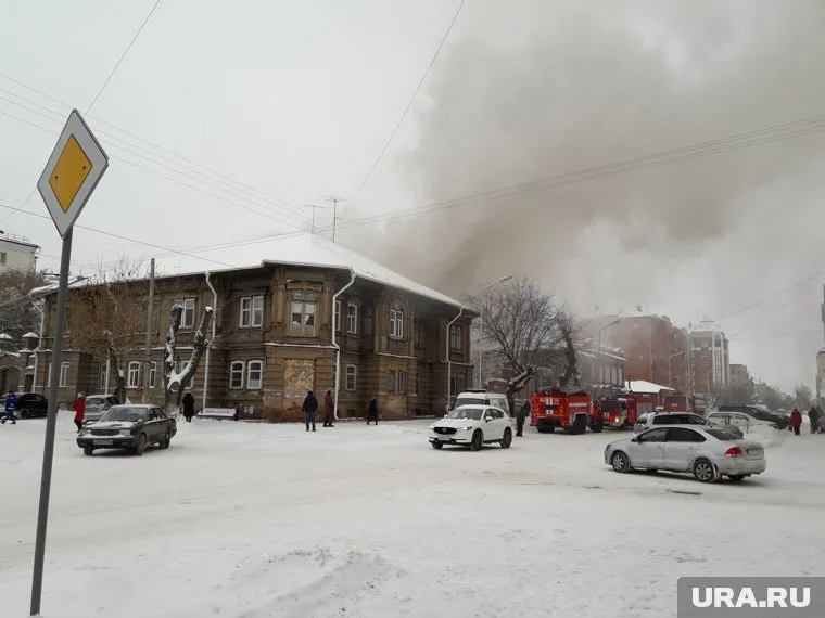 Горящее здание относится к объектам культурного наследия