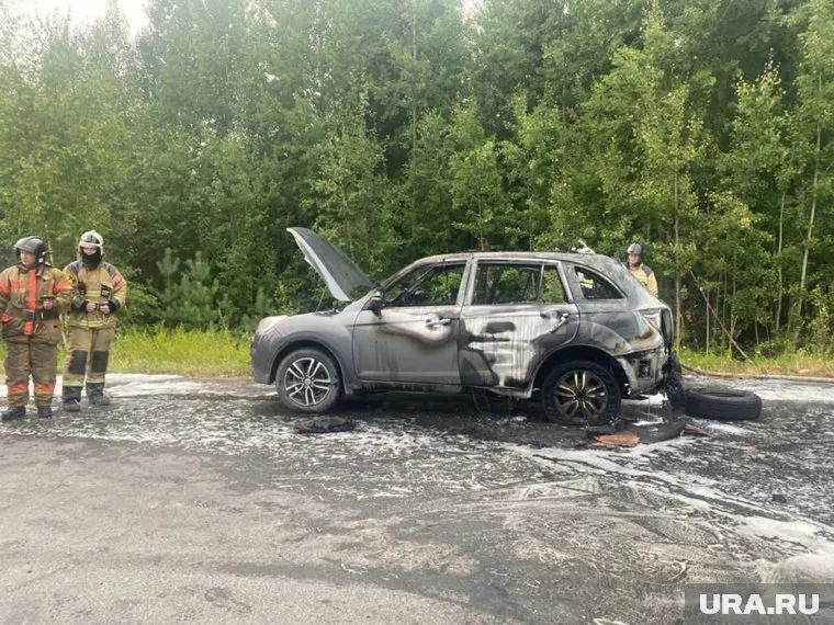 В автомобиле взорвался газовый баллон