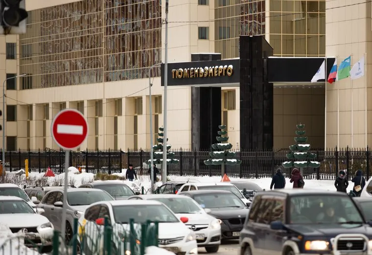 Город зимой. Сургут