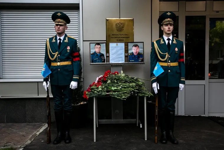 Прощание с Евгением Зиничевым. Москва