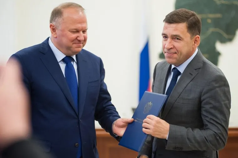 Встреча полномочного представителя Президента РФ в УФО c руководителями окружных органов и федеральных органов исполнительной власти. Екатеринбург, куйвашев евгений, цуканов николай