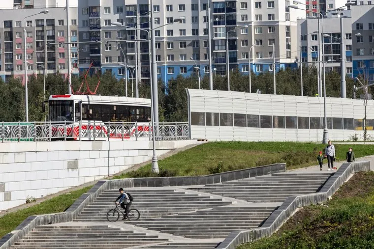 Технический старт трамвайному движению в Академическом районе. Екатеринбург