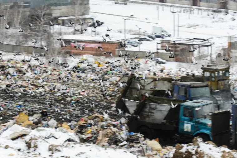 Визит министра природных ресурсов и экологии Сергея Донского на предприятия - ЧМК, городская свалка, ЧЭМК. Челябинск, свалка, полигон тбо
