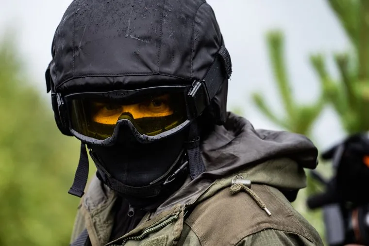 Учения СОБР и кинологической службы таможни на территории Белоярского района. Свердловская область