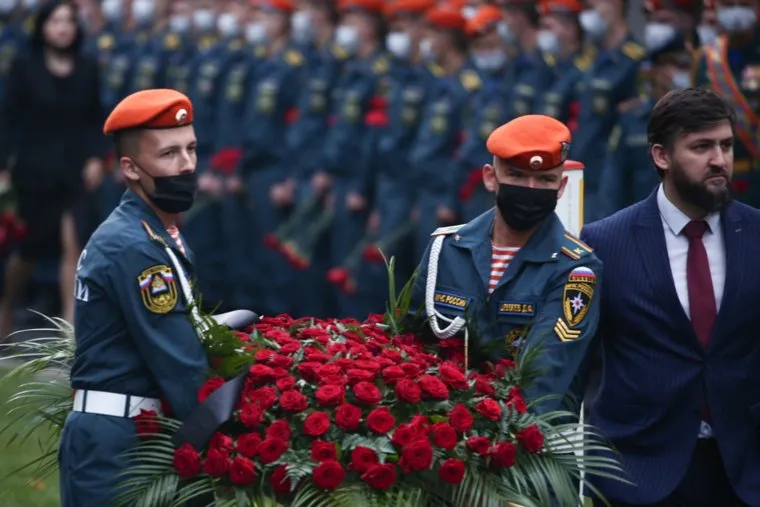 Прощание с Евгением Зиничевым. Москва