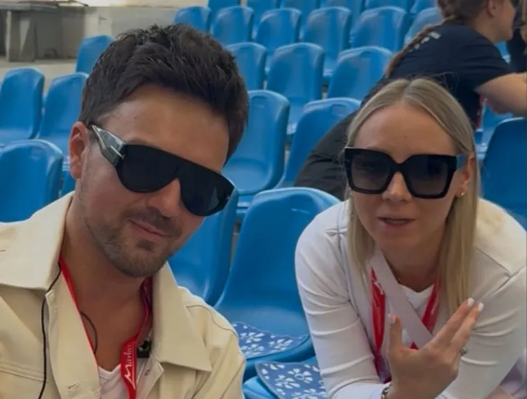 Александр Панайотов с женой  в Витебске