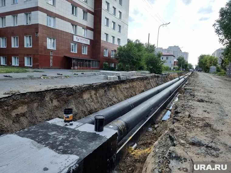На улице Максима Горького полностью готово 400 метров тепломагистрали