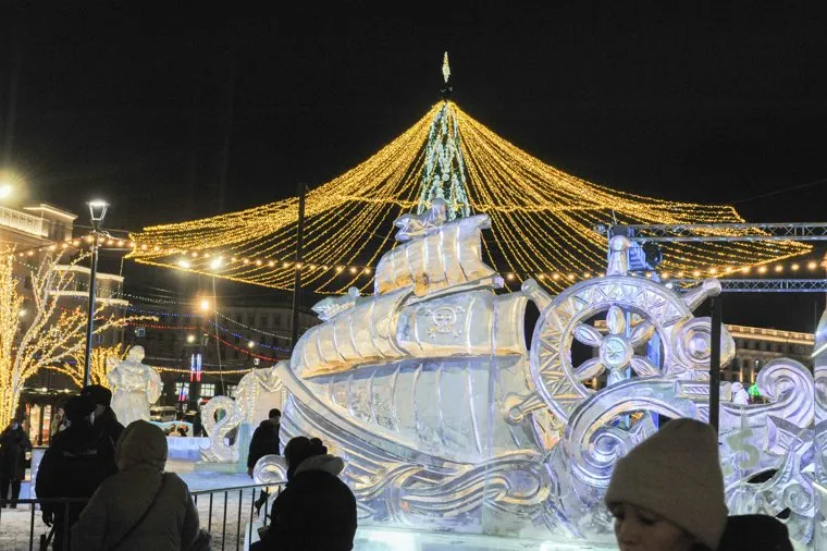 Открытие ледового городка. Челябинск