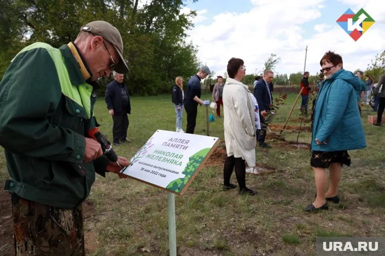 В Целинном округе заложили аллею памяти бойца, героически погибшего на Украине