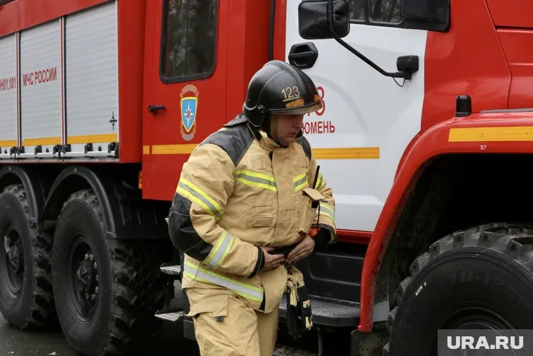 Пожар тушили 12 сотрудников МЧС (архивное фото)