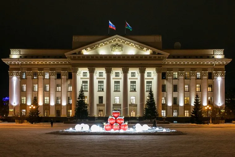 Новогодняя иллюминация. Тюмень