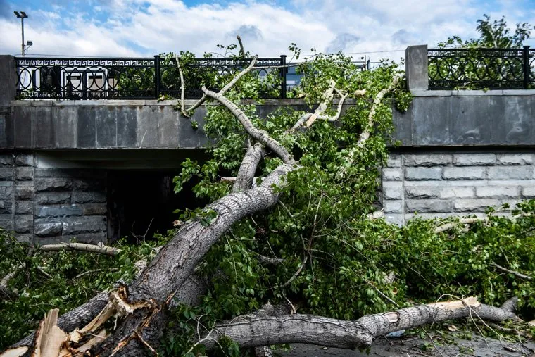 Последствия урагана в Екатеринбурге