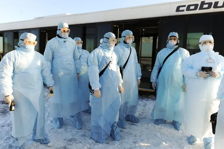 Учения экстренных служб, аэропорта имени Игоря Курчатова. Челябинск