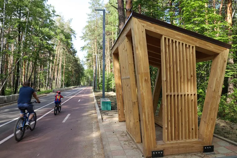 Новые благоустройства Шарташского лесопарка. Екатеринбург