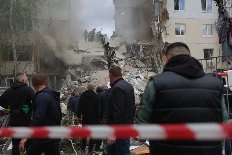 Последствия обстрелов Белгорода (архивные фотографии, часть 1). Белгород