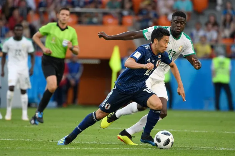 32 матч Чемпионата мира по футболу между сборными Японии и Сенегала. Екатеринбург