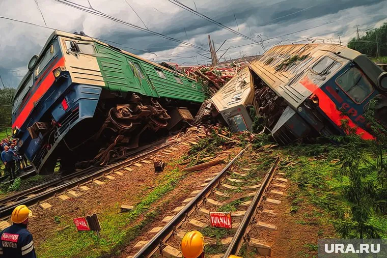 Причины схода поезда с рельсов уточняются