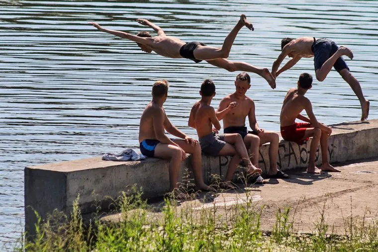 Городской пляж "Бабьи пески". Курган