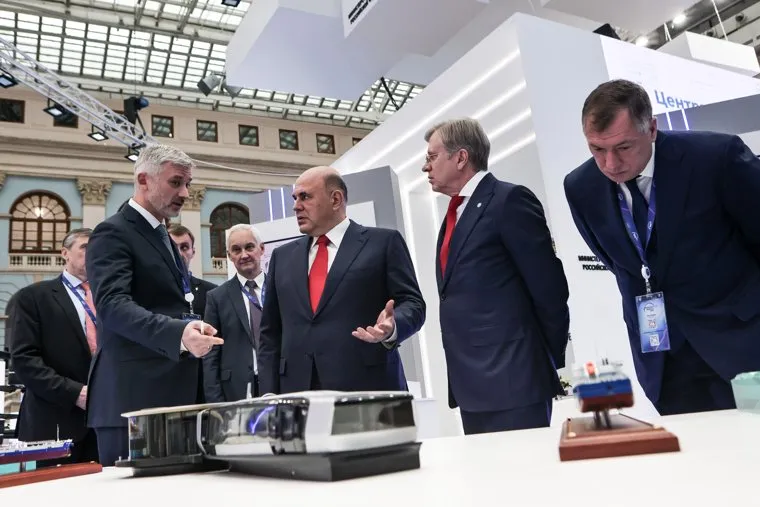 Михаил Мишустин на форуме "Транспорт России". Москва