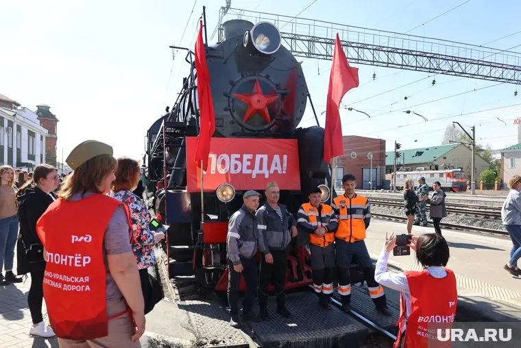 Ретропоезд будет стоять на станции Курган до 15 часов