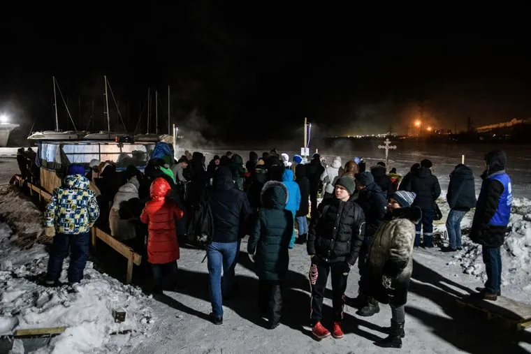 Крещенские купания. Екатеринбург