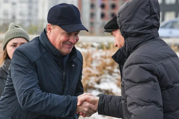Церемония закладки здания администрации Академического района. Екатеринбург