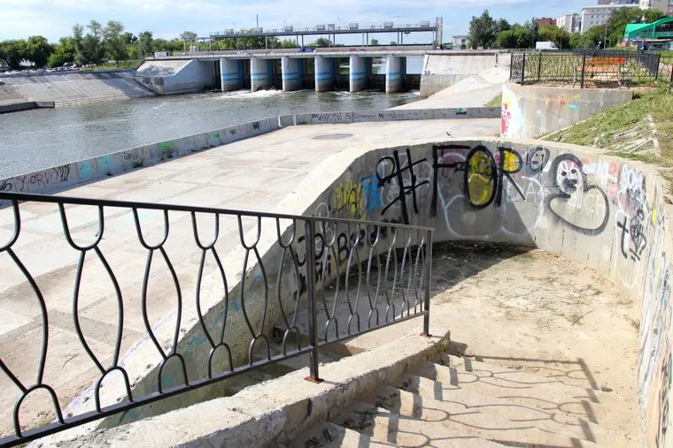 Набережная реки ТоболКурган, набережная, река тобол