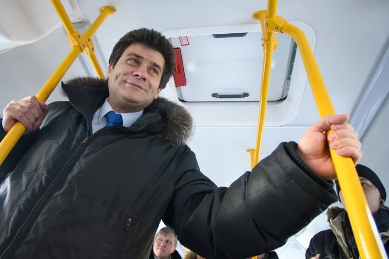 Александр Высокинский тестирует новые трамваи. Екатеринбург