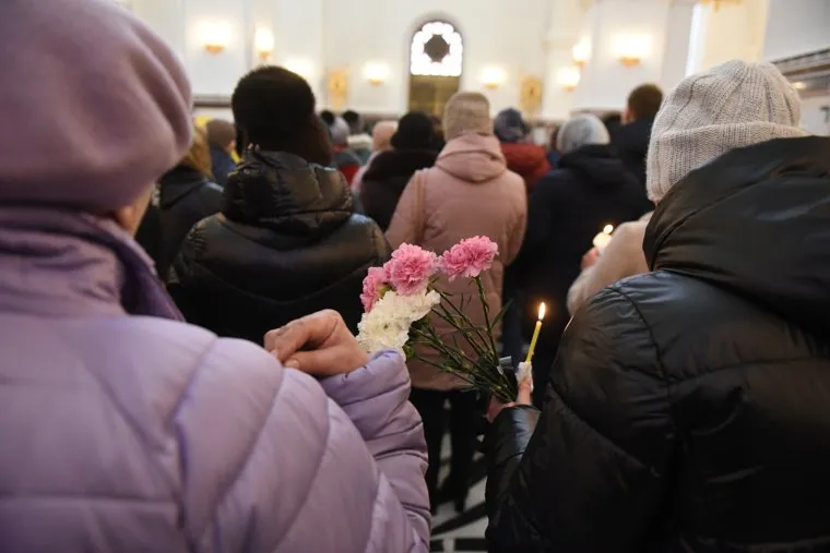 Похороны погибших учителей Горловка ДНР. Горловка ДНР