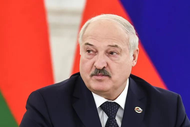 Владимир Путин и Александр Лукашенко на заседании высшего Госсовета союзного государства России и Белоруссии. Москва