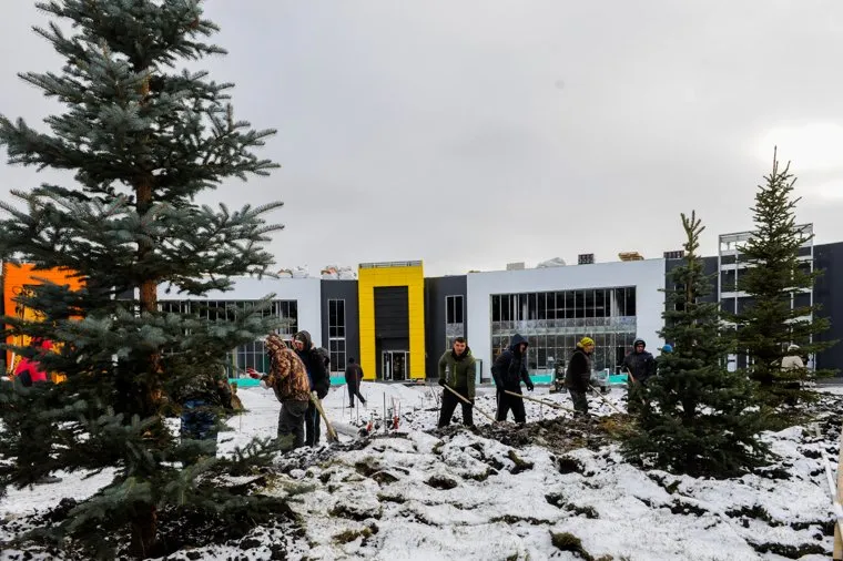 Поездка Алексея Текслера на строительство инфекционной больницы. Челябинск