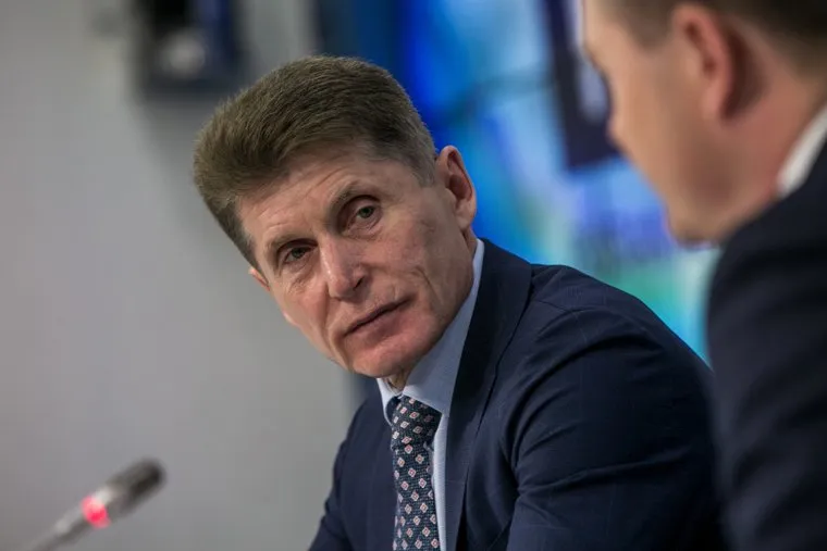 Пресс-конференция губернатора Приморья Олега Кожемяко в ТАСС. Москва
