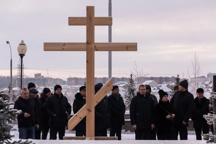 Алексей и Ирина Текслер в годовщину трагедии. Магнитогорск