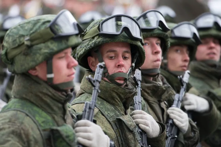 Репетиция парада Победы в 32-ом военном городке. Екатеринбург, курсанты, военные, новобранцы