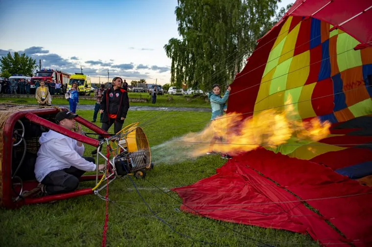 Открытие XX фестиваля воздухоплавателей "Небесная ярмарка". Кунгур