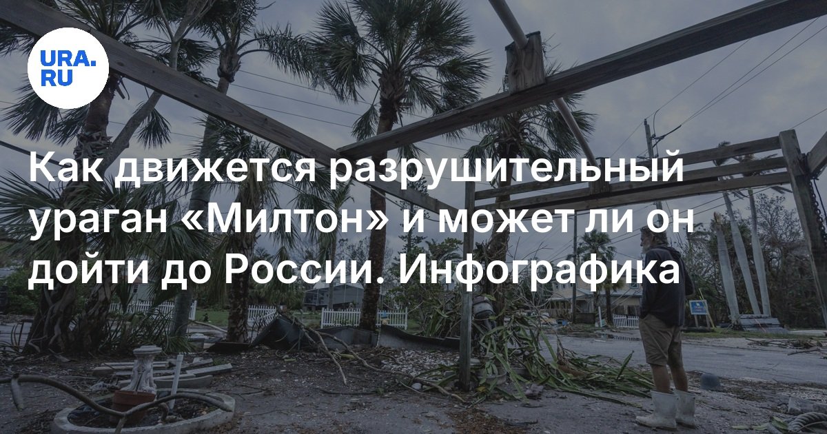 Как движется разрушительный ураган «Милтон» и может ли он дойти до России