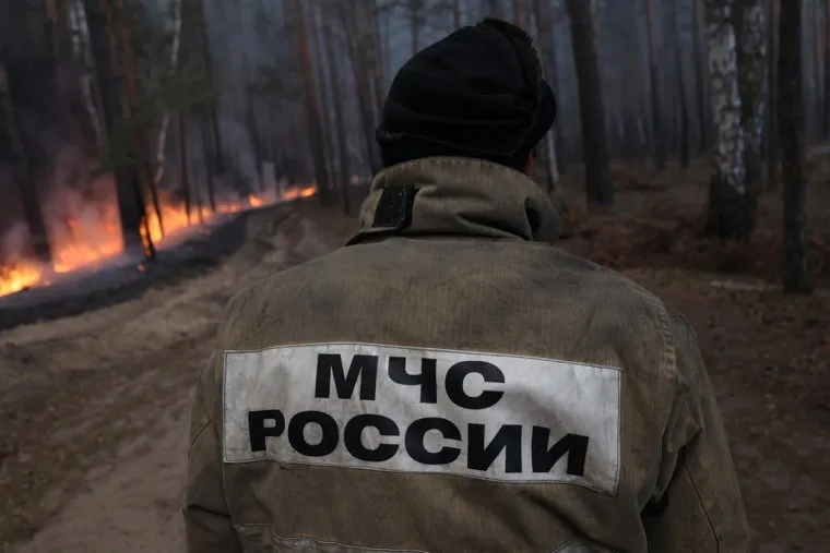 Пожар в Чистопрудном. Курган