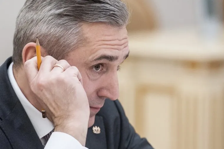 Пресс-кнференция губернатора тюменской области Александра Моора. Тюмень