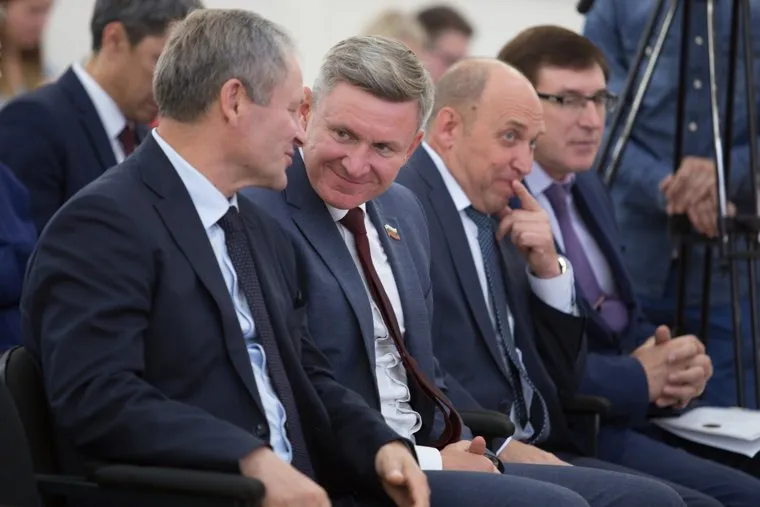 Прием ГубернаторомКурганской области поитогам выборовПрезидента РоссийскойФедерации 8 марта 2018 г. Курган, кокорин алексей