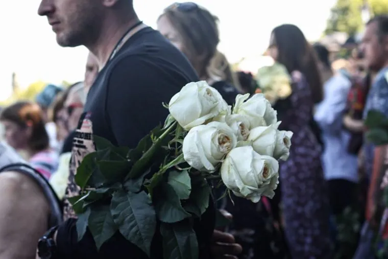 Прощание с Юрием Шатуновым. Москва